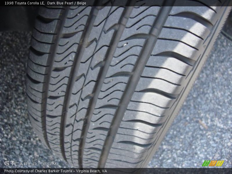 Dark Blue Pearl / Beige 1998 Toyota Corolla LE