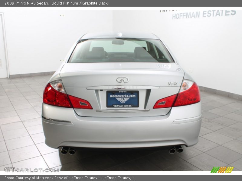 Liquid Platinum / Graphite Black 2009 Infiniti M 45 Sedan