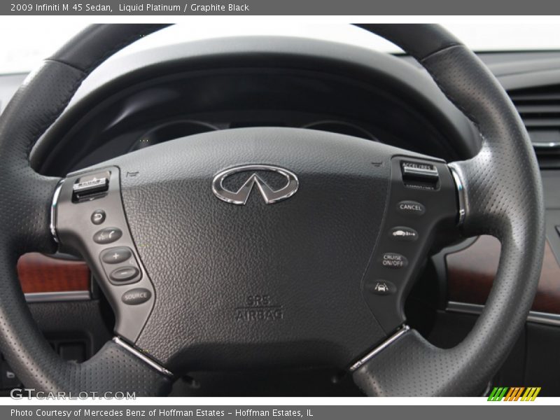 Liquid Platinum / Graphite Black 2009 Infiniti M 45 Sedan