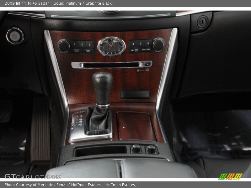 Liquid Platinum / Graphite Black 2009 Infiniti M 45 Sedan