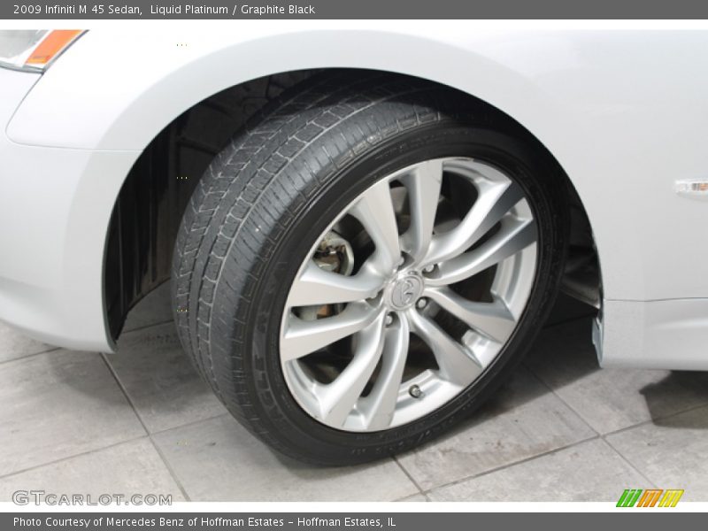 Liquid Platinum / Graphite Black 2009 Infiniti M 45 Sedan