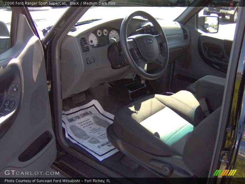 Black / Medium Dark Flint 2006 Ford Ranger Sport SuperCab
