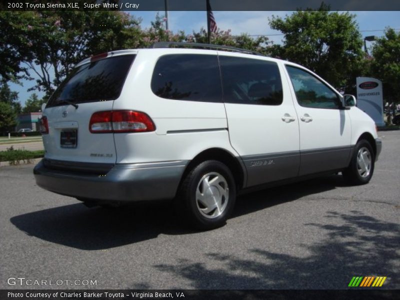 Super White / Gray 2002 Toyota Sienna XLE