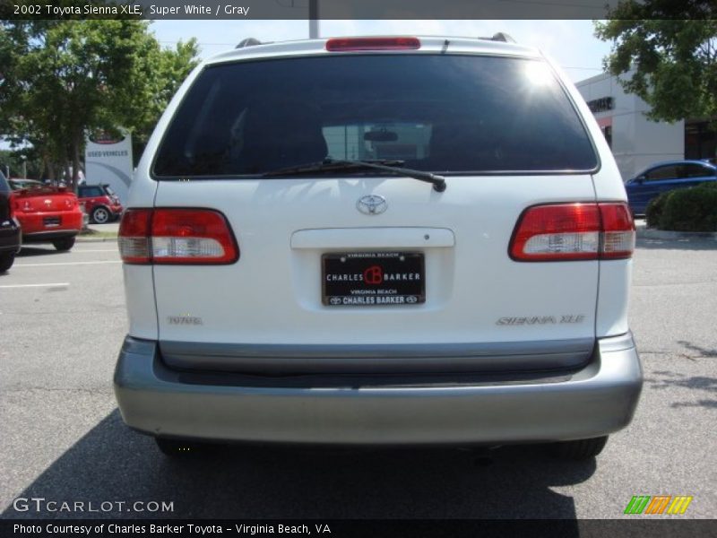 Super White / Gray 2002 Toyota Sienna XLE