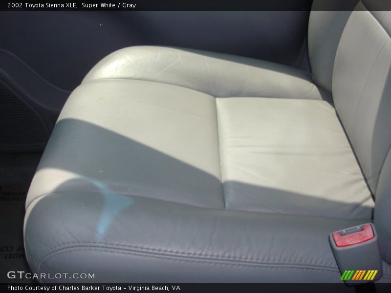 Super White / Gray 2002 Toyota Sienna XLE
