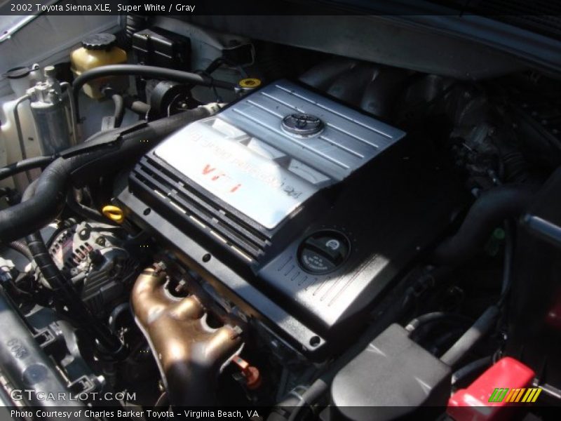 Super White / Gray 2002 Toyota Sienna XLE