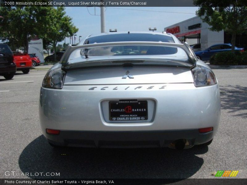 Liquid Silver Metallic / Terra Cotta/Charcoal 2008 Mitsubishi Eclipse SE Coupe