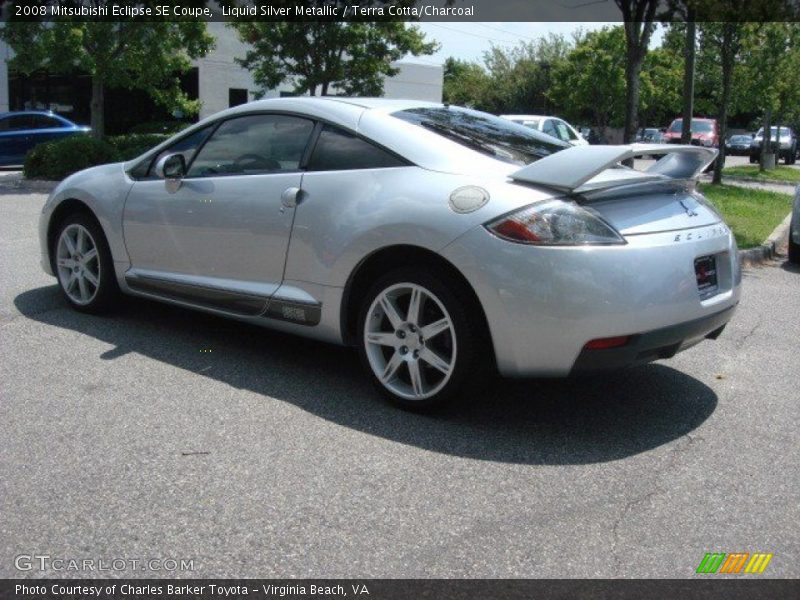 Liquid Silver Metallic / Terra Cotta/Charcoal 2008 Mitsubishi Eclipse SE Coupe