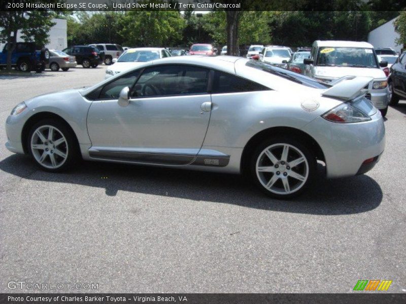 Liquid Silver Metallic / Terra Cotta/Charcoal 2008 Mitsubishi Eclipse SE Coupe