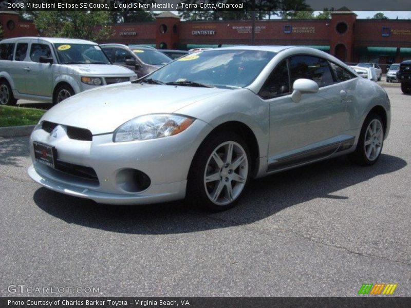 Liquid Silver Metallic / Terra Cotta/Charcoal 2008 Mitsubishi Eclipse SE Coupe