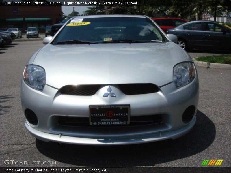 Liquid Silver Metallic / Terra Cotta/Charcoal 2008 Mitsubishi Eclipse SE Coupe