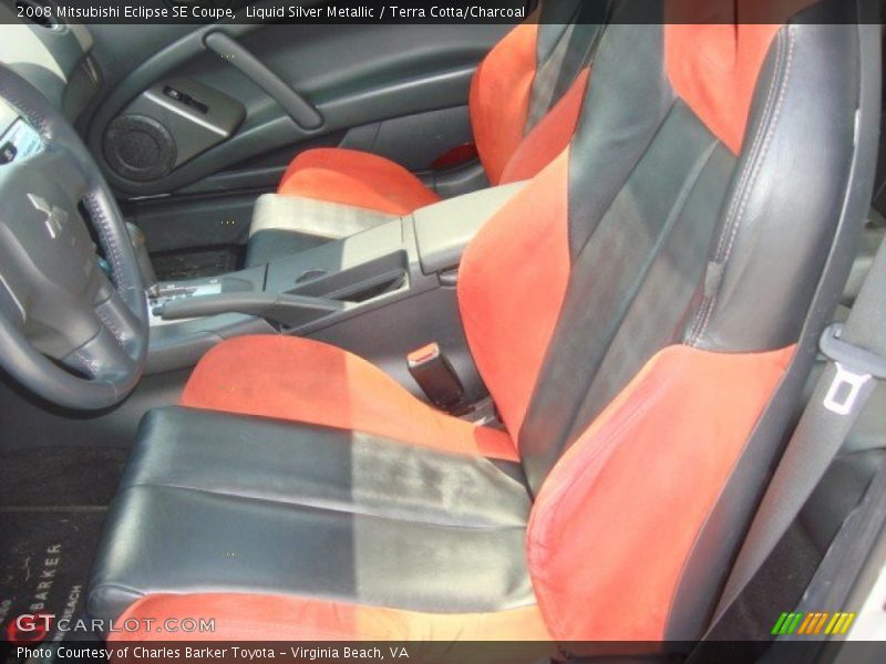 Liquid Silver Metallic / Terra Cotta/Charcoal 2008 Mitsubishi Eclipse SE Coupe