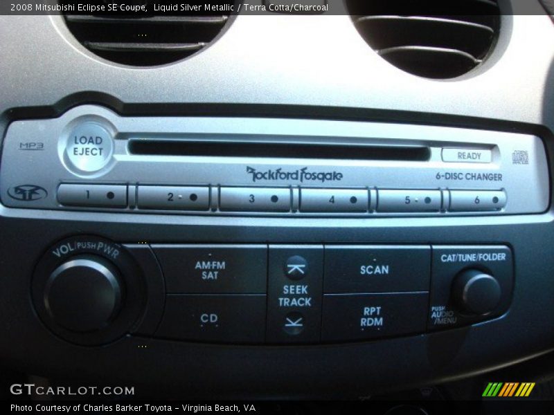 Liquid Silver Metallic / Terra Cotta/Charcoal 2008 Mitsubishi Eclipse SE Coupe