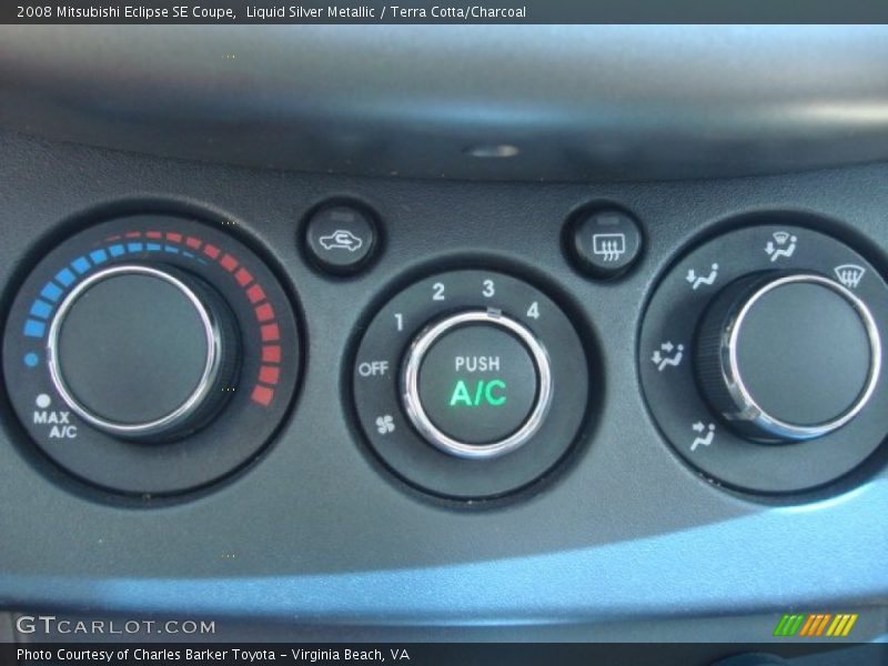 Liquid Silver Metallic / Terra Cotta/Charcoal 2008 Mitsubishi Eclipse SE Coupe