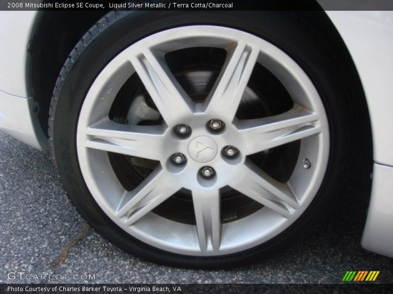 Liquid Silver Metallic / Terra Cotta/Charcoal 2008 Mitsubishi Eclipse SE Coupe