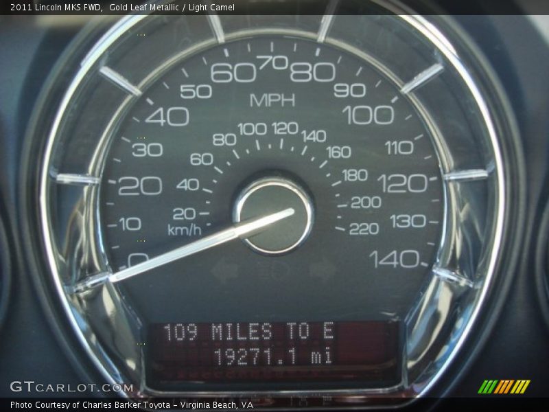 Gold Leaf Metallic / Light Camel 2011 Lincoln MKS FWD