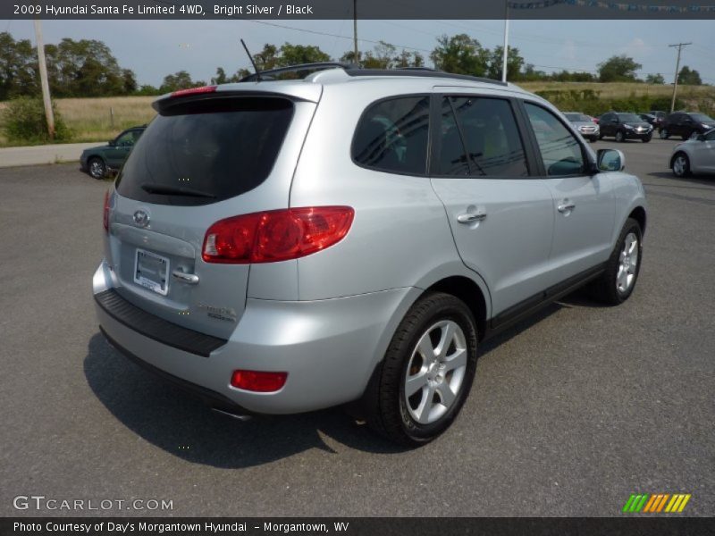 Bright Silver / Black 2009 Hyundai Santa Fe Limited 4WD