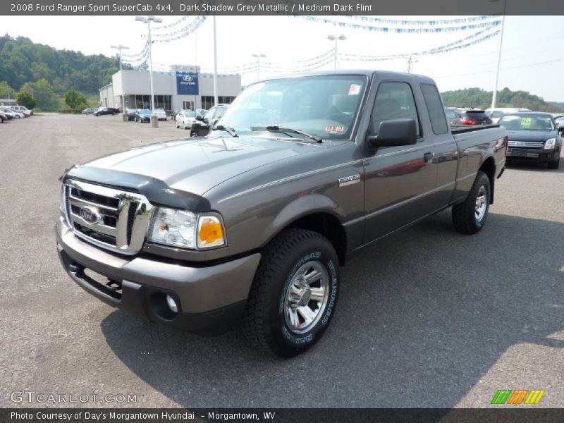 Dark Shadow Grey Metallic / Medium Dark Flint 2008 Ford Ranger Sport SuperCab 4x4