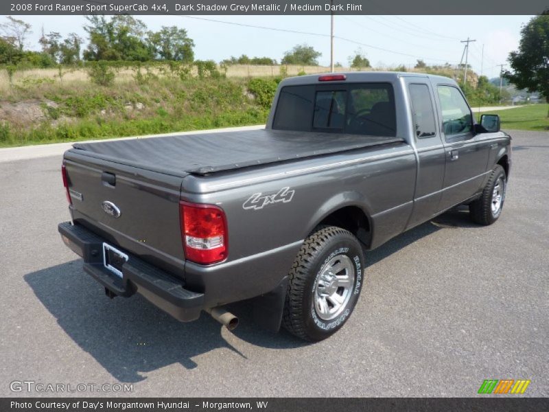 Dark Shadow Grey Metallic / Medium Dark Flint 2008 Ford Ranger Sport SuperCab 4x4