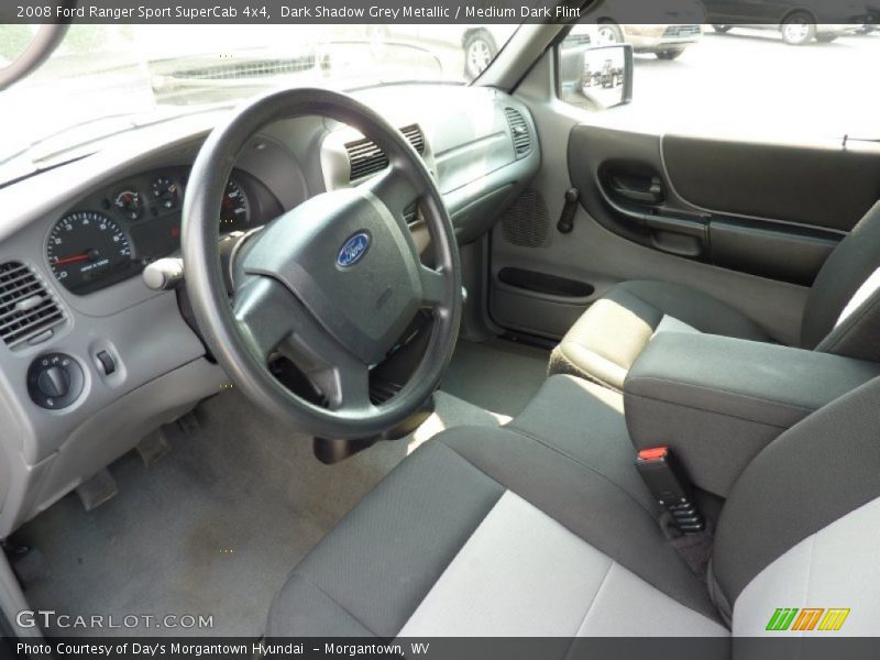 Dark Shadow Grey Metallic / Medium Dark Flint 2008 Ford Ranger Sport SuperCab 4x4