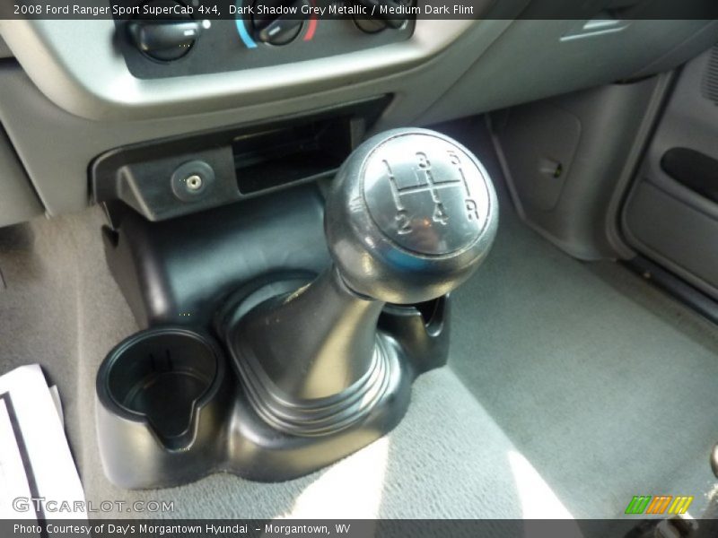 Dark Shadow Grey Metallic / Medium Dark Flint 2008 Ford Ranger Sport SuperCab 4x4