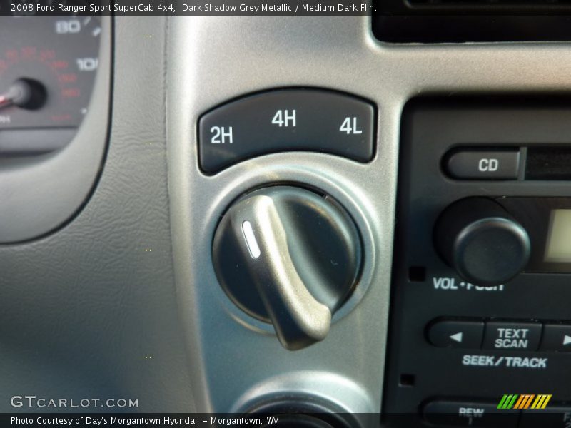 Dark Shadow Grey Metallic / Medium Dark Flint 2008 Ford Ranger Sport SuperCab 4x4