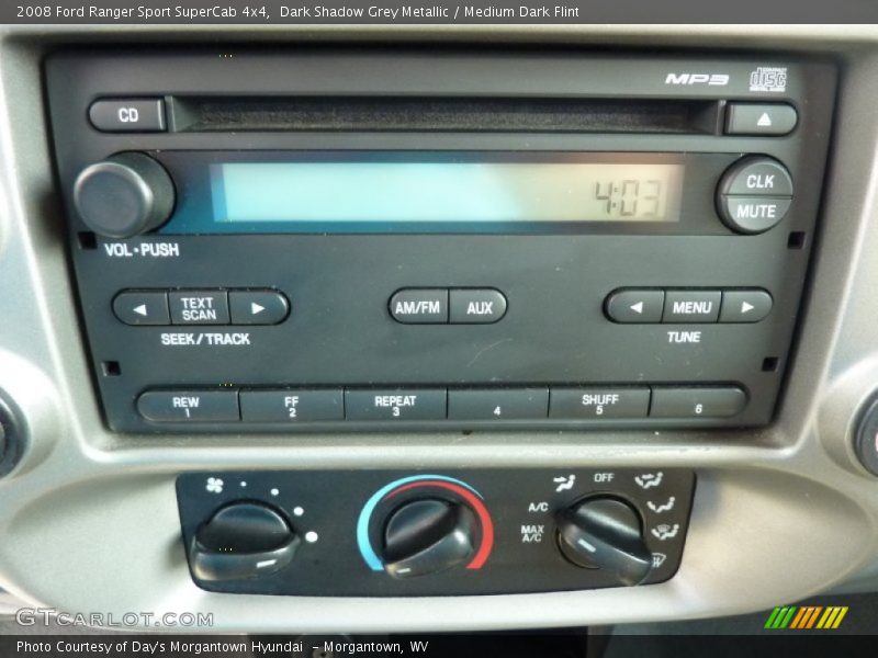 Dark Shadow Grey Metallic / Medium Dark Flint 2008 Ford Ranger Sport SuperCab 4x4