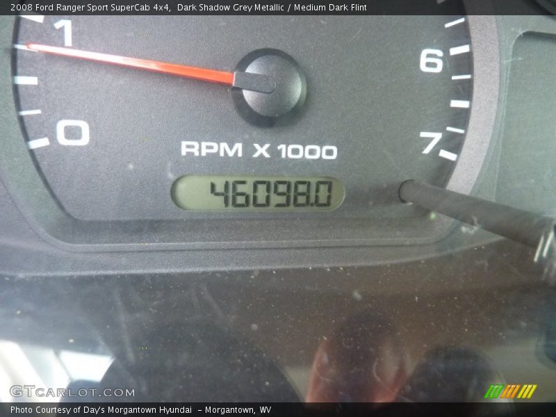 Dark Shadow Grey Metallic / Medium Dark Flint 2008 Ford Ranger Sport SuperCab 4x4