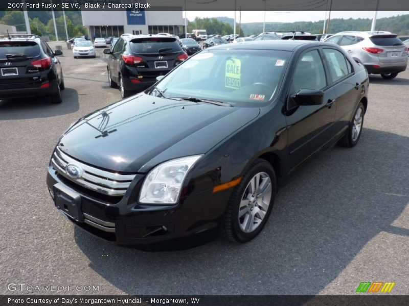 Black / Charcoal Black 2007 Ford Fusion SE V6