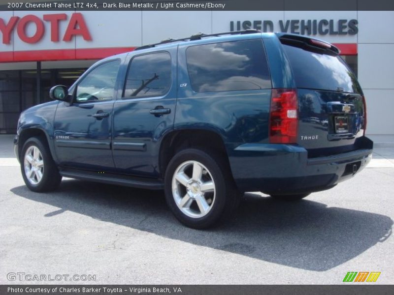 Dark Blue Metallic / Light Cashmere/Ebony 2007 Chevrolet Tahoe LTZ 4x4