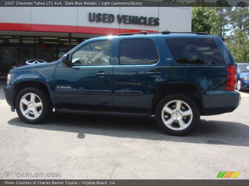 Dark Blue Metallic / Light Cashmere/Ebony 2007 Chevrolet Tahoe LTZ 4x4