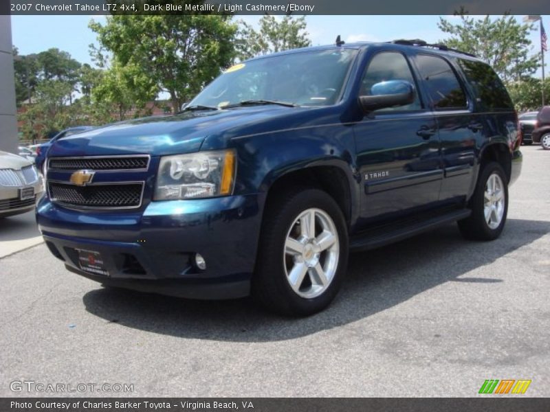 Dark Blue Metallic / Light Cashmere/Ebony 2007 Chevrolet Tahoe LTZ 4x4