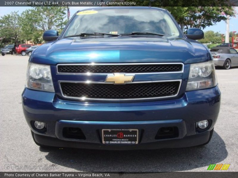 Dark Blue Metallic / Light Cashmere/Ebony 2007 Chevrolet Tahoe LTZ 4x4