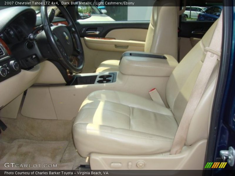 Dark Blue Metallic / Light Cashmere/Ebony 2007 Chevrolet Tahoe LTZ 4x4