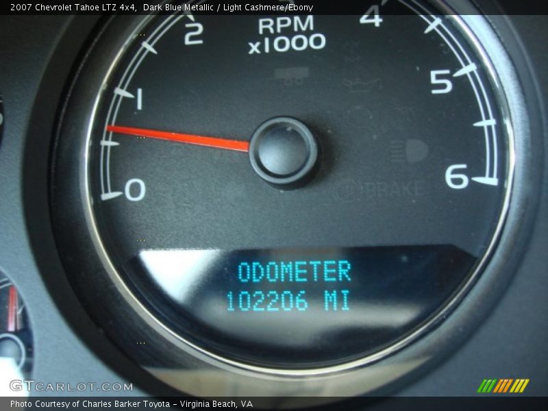 Dark Blue Metallic / Light Cashmere/Ebony 2007 Chevrolet Tahoe LTZ 4x4