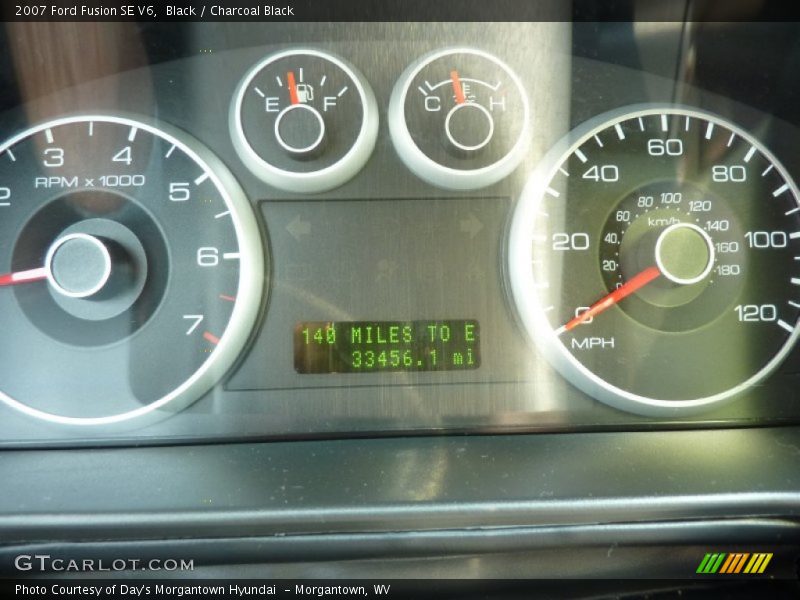 Black / Charcoal Black 2007 Ford Fusion SE V6