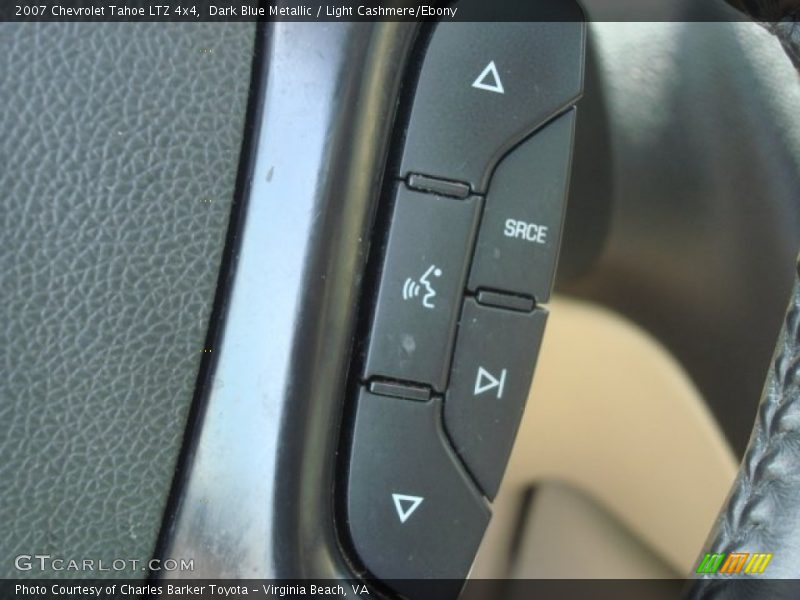 Dark Blue Metallic / Light Cashmere/Ebony 2007 Chevrolet Tahoe LTZ 4x4