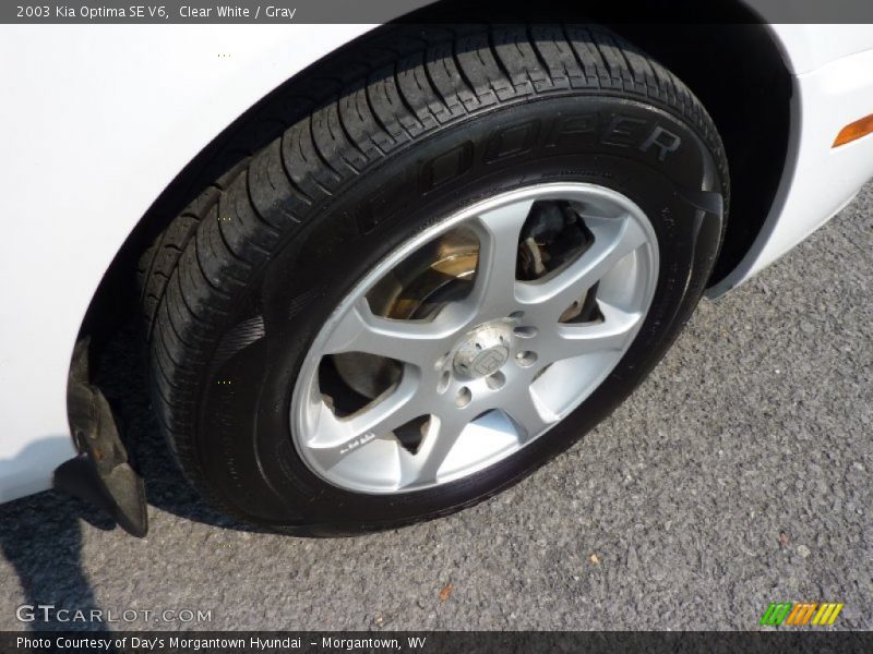 Clear White / Gray 2003 Kia Optima SE V6