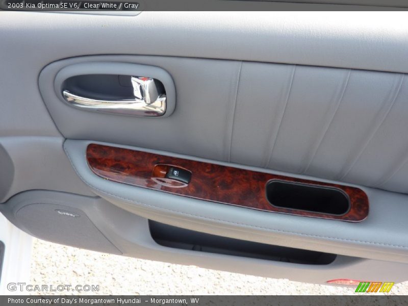 Clear White / Gray 2003 Kia Optima SE V6