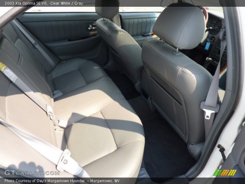 Clear White / Gray 2003 Kia Optima SE V6