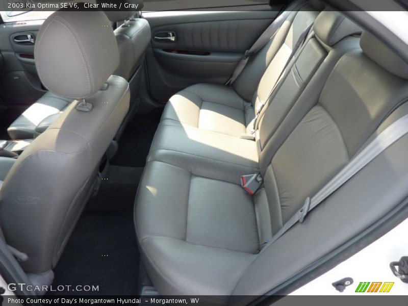 Clear White / Gray 2003 Kia Optima SE V6