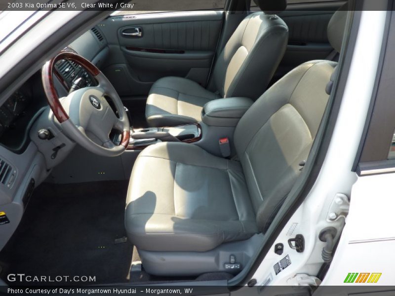 Clear White / Gray 2003 Kia Optima SE V6