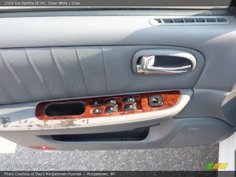 Clear White / Gray 2003 Kia Optima SE V6