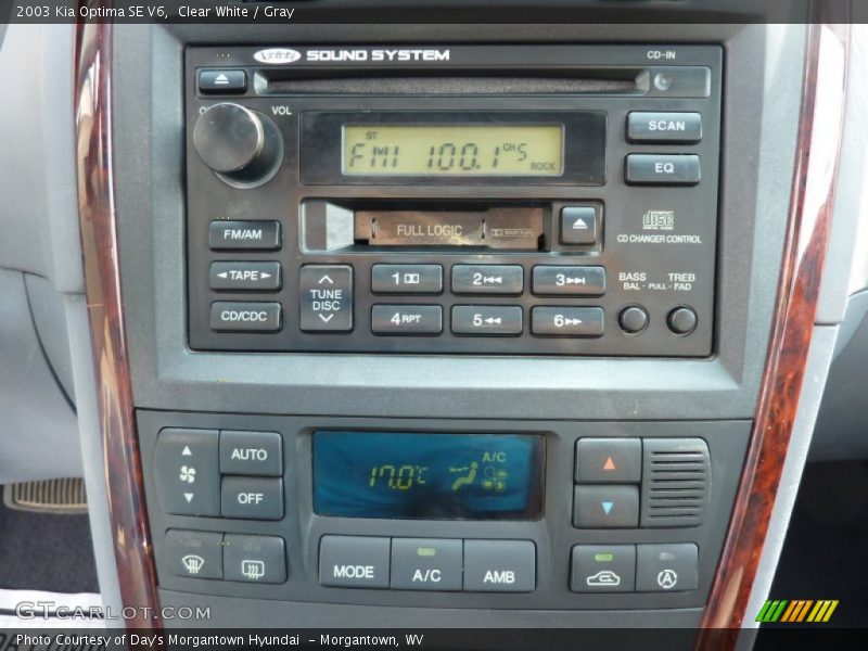 Clear White / Gray 2003 Kia Optima SE V6