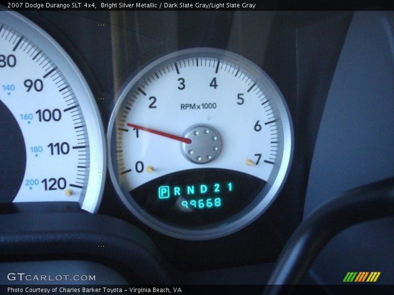 Bright Silver Metallic / Dark Slate Gray/Light Slate Gray 2007 Dodge Durango SLT 4x4