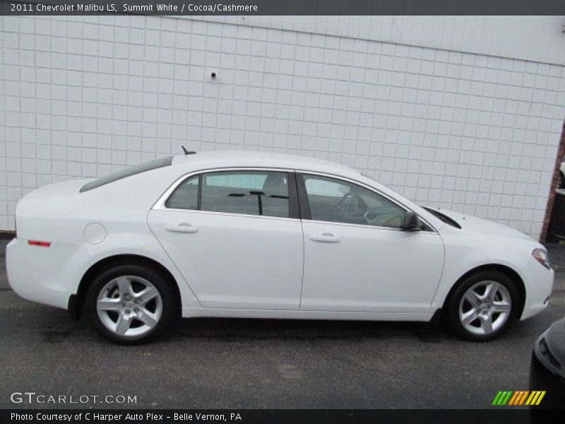 Summit White / Cocoa/Cashmere 2011 Chevrolet Malibu LS