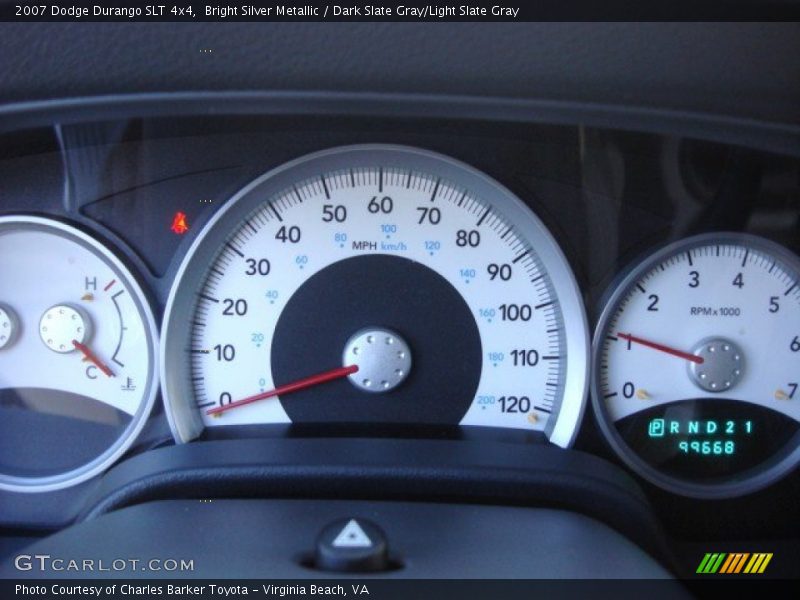 Bright Silver Metallic / Dark Slate Gray/Light Slate Gray 2007 Dodge Durango SLT 4x4