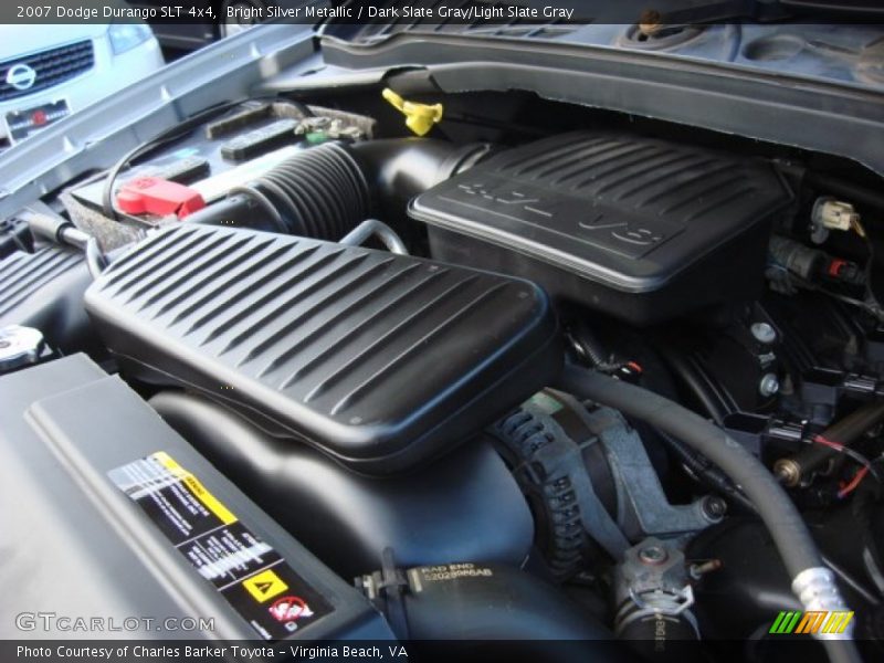 Bright Silver Metallic / Dark Slate Gray/Light Slate Gray 2007 Dodge Durango SLT 4x4
