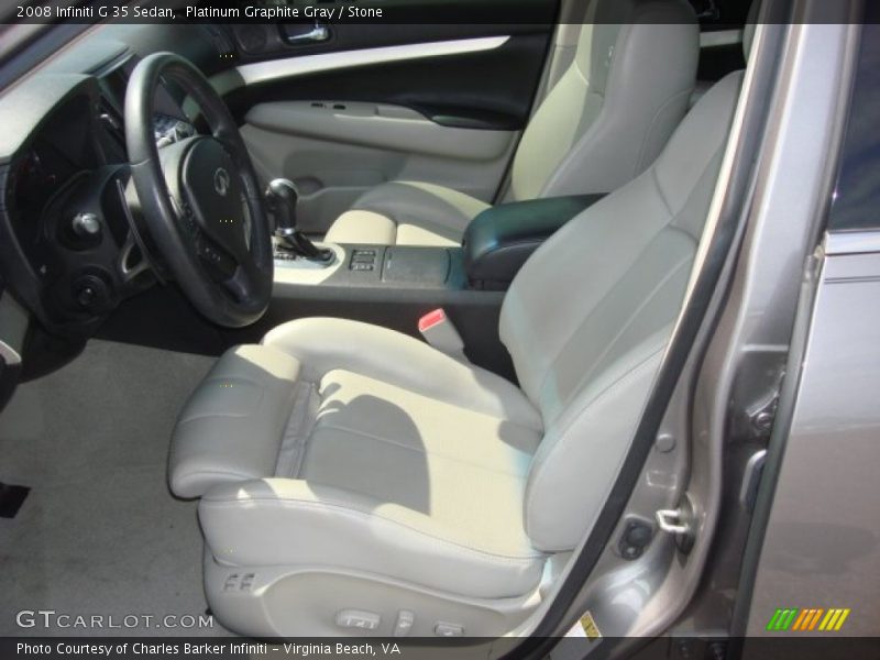 Platinum Graphite Gray / Stone 2008 Infiniti G 35 Sedan