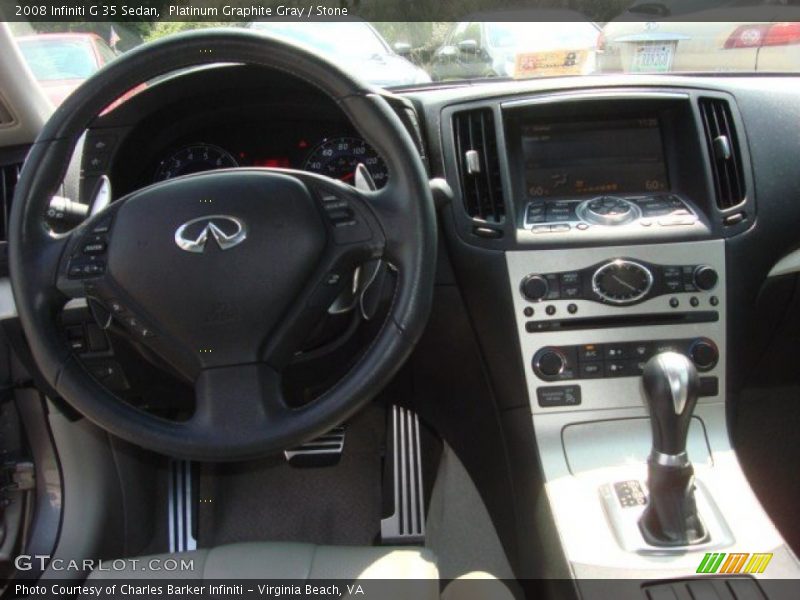 Platinum Graphite Gray / Stone 2008 Infiniti G 35 Sedan